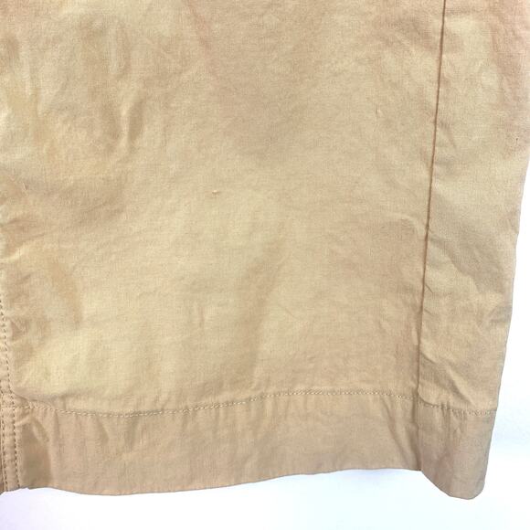 Anthropologie Maeve The Colette Maxi Skirt Back Slit Cotton Poplin Tan XS - Picture 10 of 10